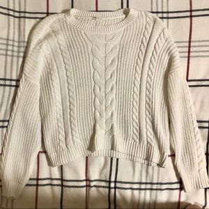 White Knitted Sweater